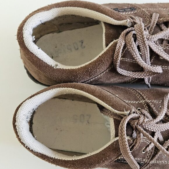 Sidewalk Mens Shoes US 8.5 Brazil 40 Brown Suede Wide Lace Up Casual NO INSOLES - Picture 6 of 16